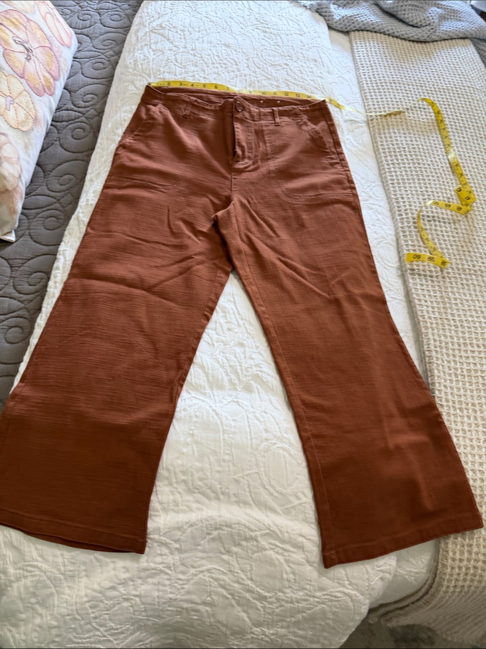 Style & Co. Wide Leg Pants in Rust Brown